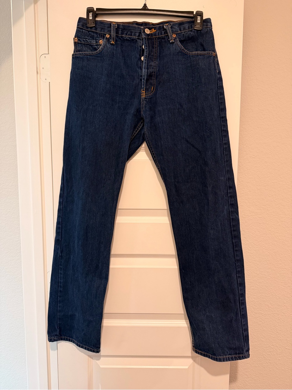 Vintage 1996 Levi's 501 Made in USA Dark Wash Jeans 31x32